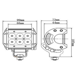LED work lamp halogen LED diode