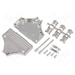 1 pcs x MH CONNECTORS - MHDM37-K - Enclosure: for D-Sub connectors, D-Sub 37pin,D-Sub HD 62pin