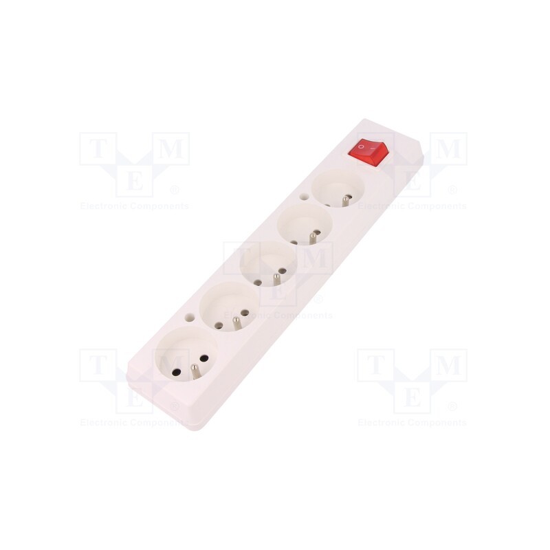 1 pcs x JONEX - 5907570000780 - Connector: AC supply, female, splitter, 2P+PE, 250VAC, 16A, white