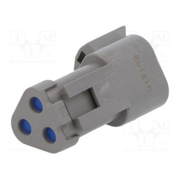 1 pcs x BULGIN - PX0111P03GY - Connector: wire-wire, PX0, terminator, grey, -20÷150°C, IP68