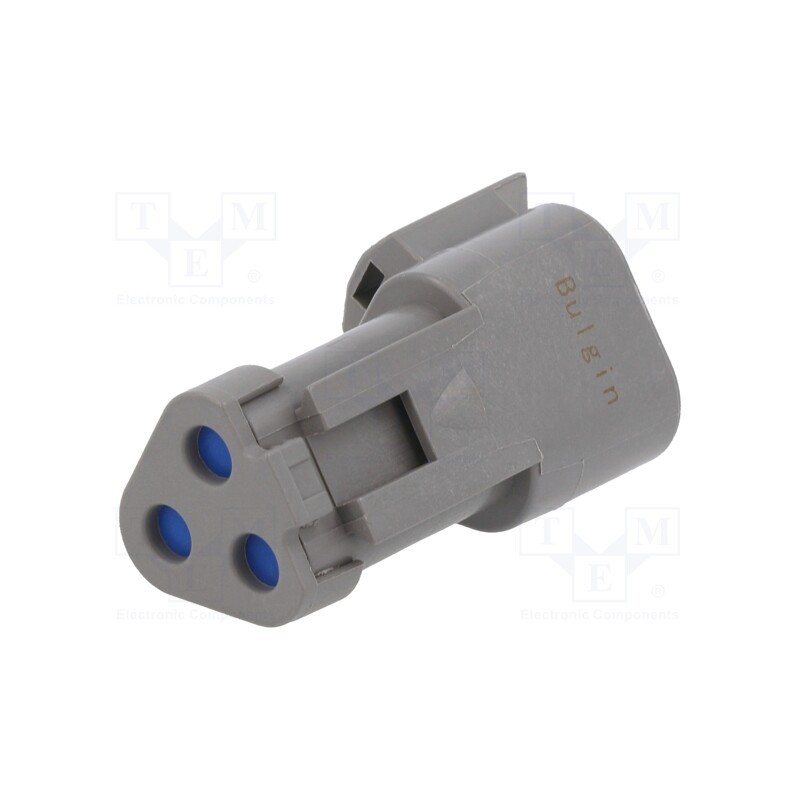 1 pcs x BULGIN - PX0111P03GY - Connector: wire-wire, PX0, terminator, grey, -20÷150°C, IP68