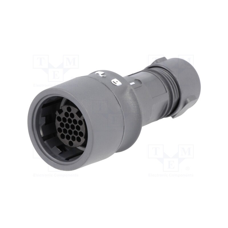1 pcs x BULGIN - PXP6010/22S/CR/0910 - Connector: circular, plug, female, PIN: 22, w/o contacts, for cable
