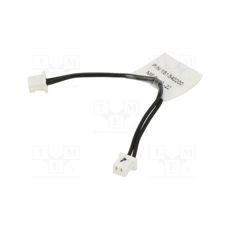 1 pcs x MOLEX - 151340200 - Plug, wire-board, female x2, PicoBlade™, PIN: 2, with leads, cables