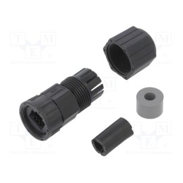 1 pcs x AMPHENOL LTW - RCP-00BMMS-SLM7001 - Case RJ45, plastic, Locking: internal thread,threaded joint
