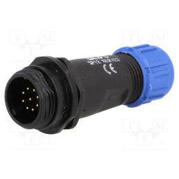 1 pcs x WEIPU - SP1311/P9I-N - Plug, SP13, male, PIN: 9, IP68, 4÷6.5mm, 3A, soldering, for cable