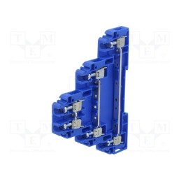 1 pcs x POKu00d3J - A03-0006 - Splice terminal: rail, 0.5÷4mm2, ways: 3, terminals: 6, blue, TS35
