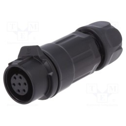 1 pcs x LUTRONIC - 2202 - Connector: circular, plug, size 12, 02, female, PIN: 7, for latch