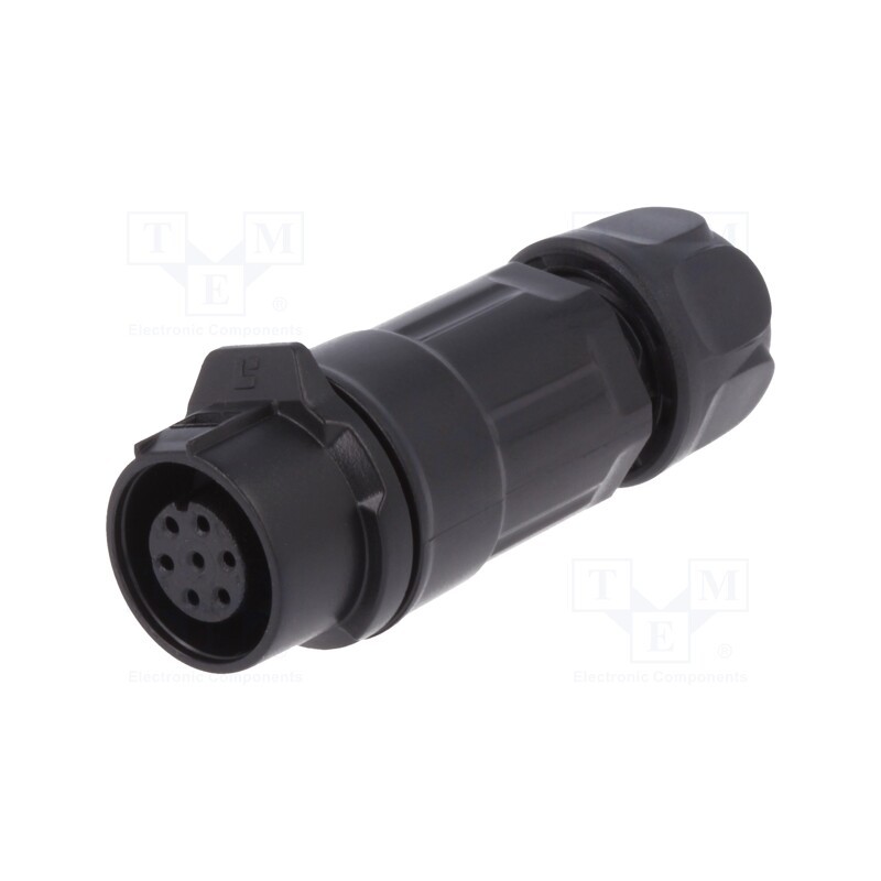 1 pcs x LUTRONIC - 2202 - Connector: circular, plug, size 12, 02, female, PIN: 7, for latch