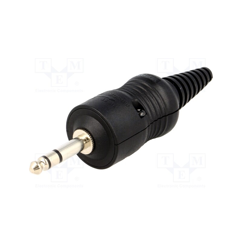 1 pcs x CLIFF - CL2075S - Plug, Jack 6,3mm, stereo, ways: 3, straight, Jumbo, 15mm