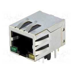 1 pcs x Amphenol Communications Solutions - LMJ1998823130DL1TOJ - Socket, RJ45, PIN: 8, shielded,with LED, Layout: 8p8c, THT