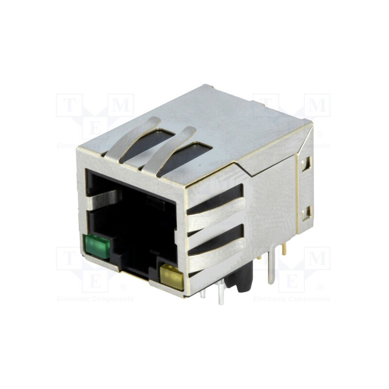 1 pcs x Amphenol Communications Solutions - LMJ1998823130DL1TOJ - Socket, RJ45, PIN: 8, shielded,with LED, Layout: 8p8c, THT