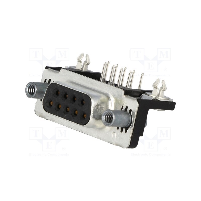 1 pcs x TE Connectivity - 5747844-6 - D-Sub, PIN: 9, socket, female, angled 90°, THT, UNC 4-40, AMPLIMITE