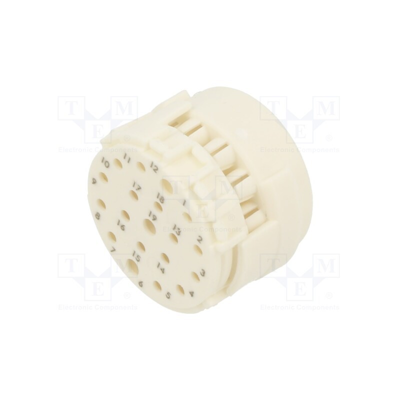 1 pcs x HARTING - 9151193001 - Connector: M23, contact insert, PIN: 19(3+16), male, crimped, 100V