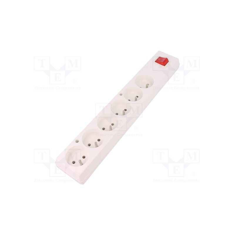 1 pcs x JONEX - 5907570005280 - Connector: AC supply, female, splitter, 2P+PE, 250VAC, 16A, white