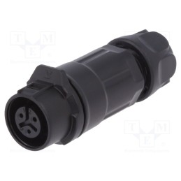1 pcs x LUTRONIC - 2198 - Connector: circular, plug, size 12, 02, female, PIN: 3, for latch