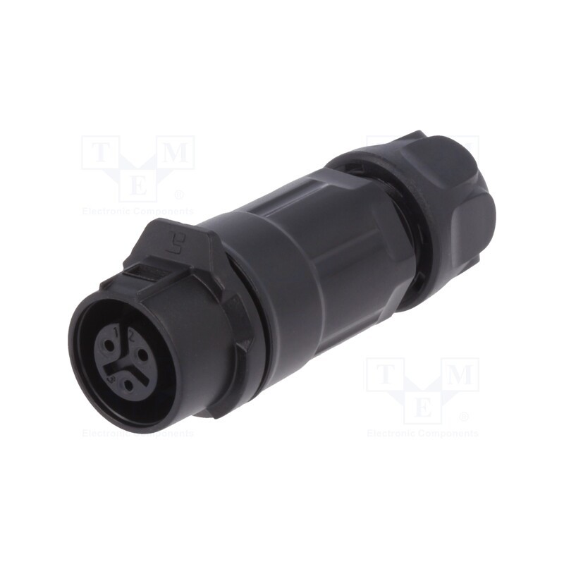 1 pcs x LUTRONIC - 2198 - Connector: circular, plug, size 12, 02, female, PIN: 3, for latch