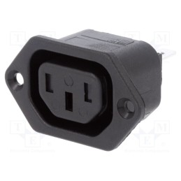 1 pcs x BULGIN - PX0793/63 - Connector: AC supply, socket, female, 10A, 250VAC, IEC 60320
