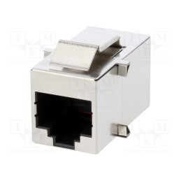 1 pcs x ENCITECH - 3101S-8821 - Coupler, Cat: 5, shielded, Layout: 8p8c, RJ45 socket,both sides