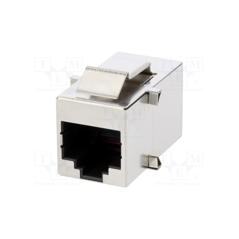 1 pcs x ENCITECH - 3101S-8821 - Coupler, Cat: 5, shielded, Layout: 8p8c, RJ45 socket,both sides
