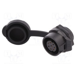 1 pcs x LUTRONIC - 2230 - Connector: circular, socket, size 16, 02, female, PIN: 8, for latch