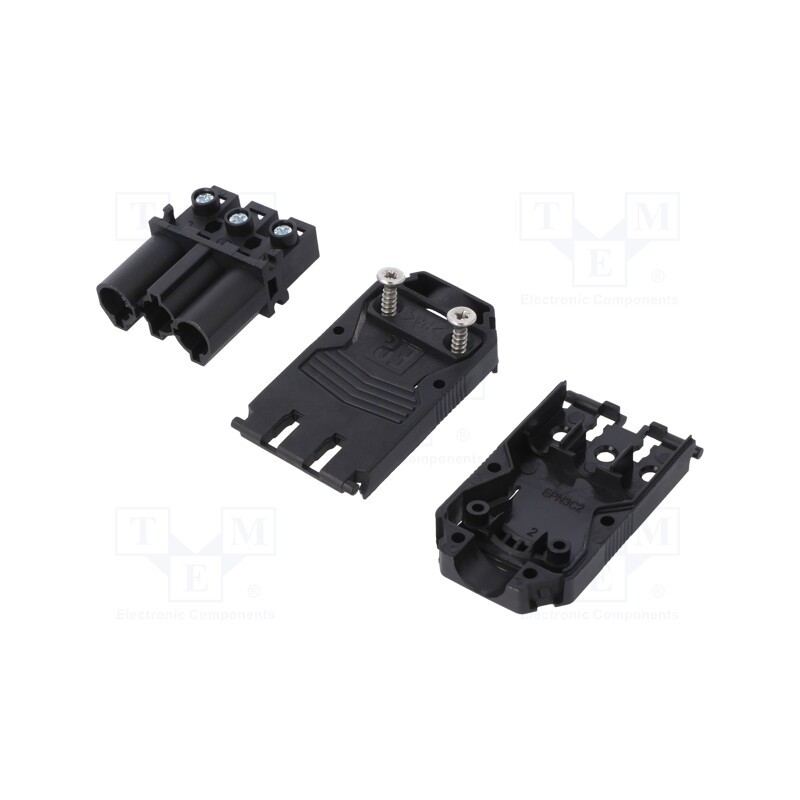 1 pcs x AAG STUCCHI - EPN1104 - Connector: AC supply, screw terminal, male, EPN3, 0.5÷2.5mm2, 20A