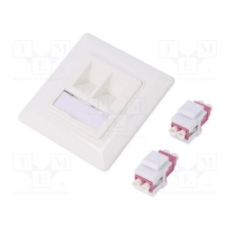 1 pcs x LOGILINK - NK4024 - Connector: fiber optic, socket,coupler, duplex, LC,both sides