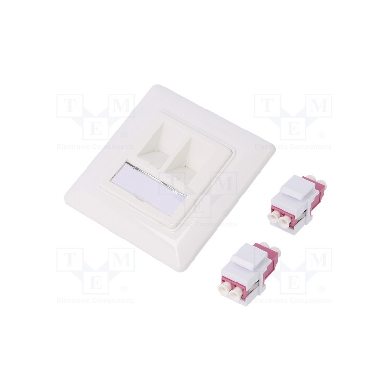 1 pcs x LOGILINK - NK4024 - Connector: fiber optic, socket,coupler, duplex, LC,both sides