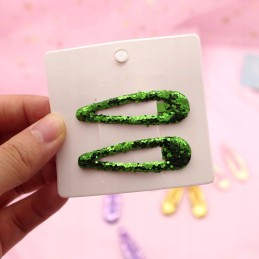 Hair clips, colorful sequins, barrette clips, 8 pcs