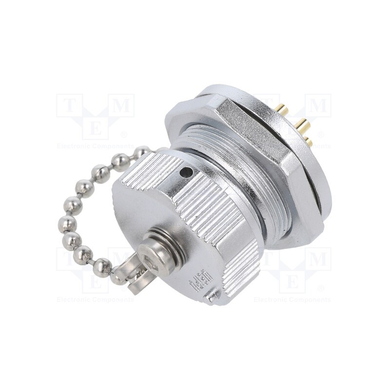 1 pcs x WEIPU - WY16J4BZMQ1 - Socket, WY16, male, PIN: 4, IP67, 15A, soldering, 500V, 2mm2, size 16