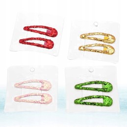 Hair clips, colorful sequins, barrette clips, 8 pcs