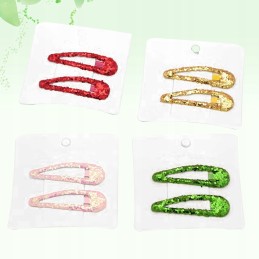 Hair clips, colorful sequins, barrette clips, 8 pcs