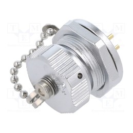 1 pcs x WEIPU - WY16K4BZMQ1 - Socket, WY16, female, PIN: 4, IP67, 15A, soldering, 500V, 2mm2, 14AWG