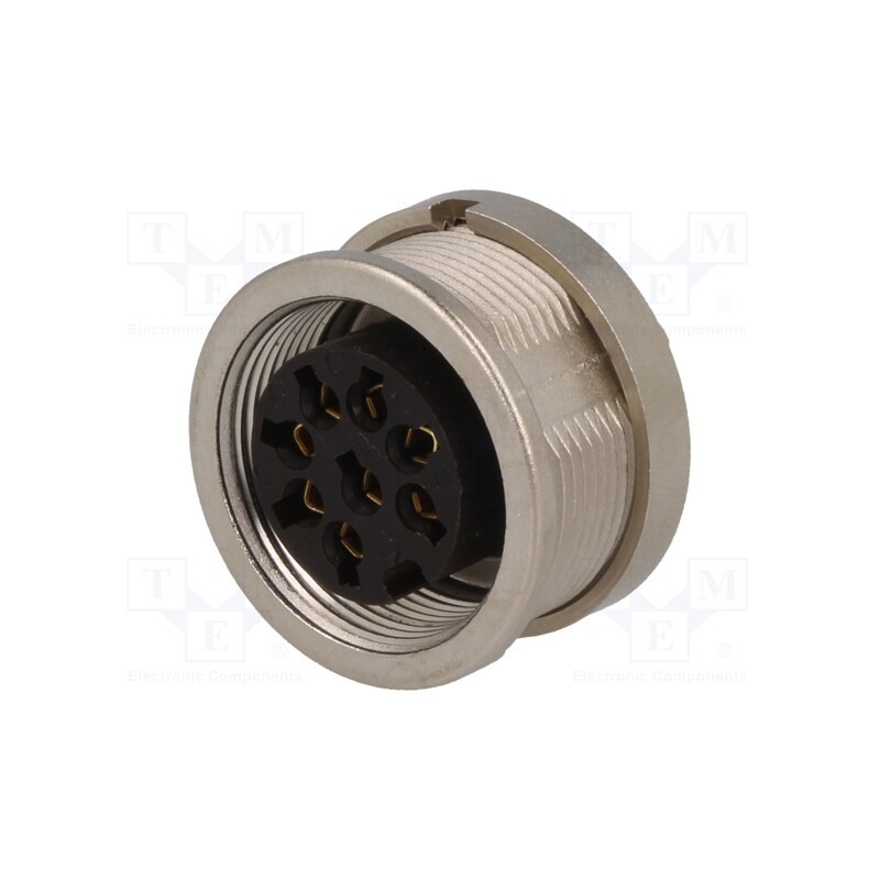 1 pcs x LUMBERG - KFV 81 - Connector: M16, socket, female, soldering, PIN: 8, 5A, 60V, IP40