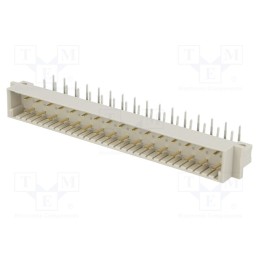 1 pcs x PANCON - 100-032-033 - Socket, DIN 41612, type D, male, PIN: 32, THT, angled 90°, 6A, HI-CON