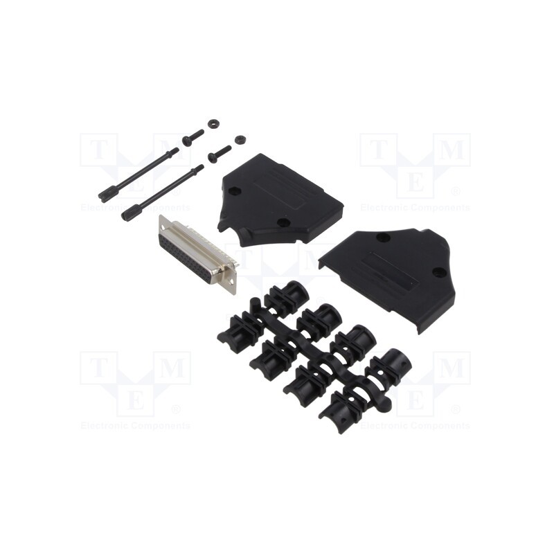 1 pcs x MH CONNECTORS - MHDTPPK25HD44FSK - D-Sub HD, PIN: 44, plug, female, for cable, straight, soldering