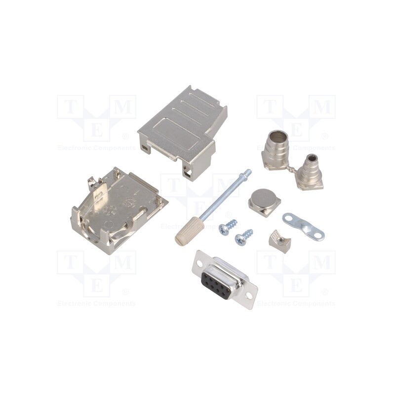 1 pcs x ENCITECH - DSSK09-M-DMS-K - D-Sub, PIN: 9, plug, female, soldering, for cable, black