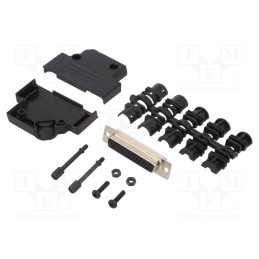 1 pcs x ENCITECH - 6355-0055-13 - D-Sub, PIN: 44, plug, female, soldering, for cable, black