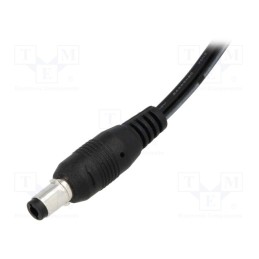 1 pcs x CLIFF - FC6814751 - Plug, DC supply, female, 5.5/2.5mm, with lock,with lead, black, 2A
