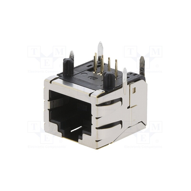 1 pcs x PHOENIX CONTACT - 1099280 - Socket, RJ45, PIN: 8, gold-plated, Layout: 8p8c, on PCBs, THT