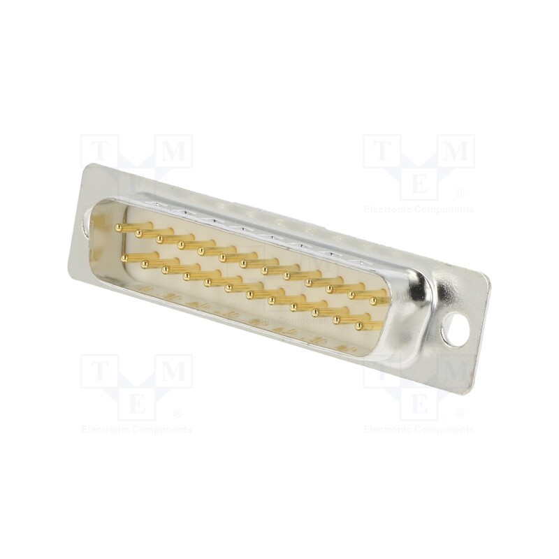 1 pcs x ENCITECH - DM25-SP-W - D-Sub, PIN: 25, plug, male, for cable, soldering, white