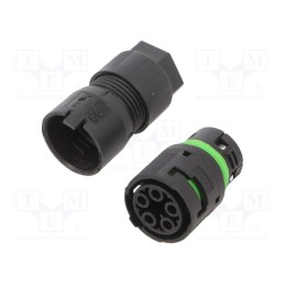 1 pcs x AAG STUCCHI - 3802/V-M-5P-BK - Connector: AC supply, screw terminal, female, 8÷11.5mm, 16A, 400V