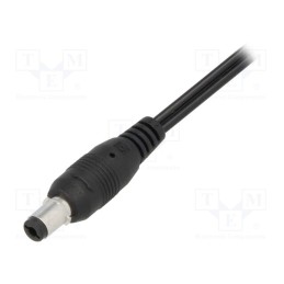 1 pcs x CLIFF - FC6814761 - Plug, DC supply, female, 5.5/2.1mm, with lock,with lead, black, 2A