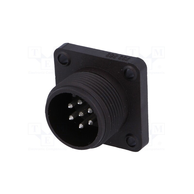 1 pcs x HIRSCHMANN - 932455100 CM 02 E 14S-61 P - Connector: circular, socket, CM, IP67, PIN: 7(6+1), male, 10A, 50V