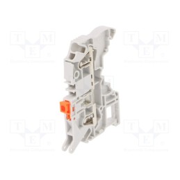 1 pcs x TE Connectivity - 1SNK706310R0000 (ZK2.5-S-R1) - Splice terminal: rail, 0.2÷2.5mm2, ways: 1, terminals: 2, grey, SNK
