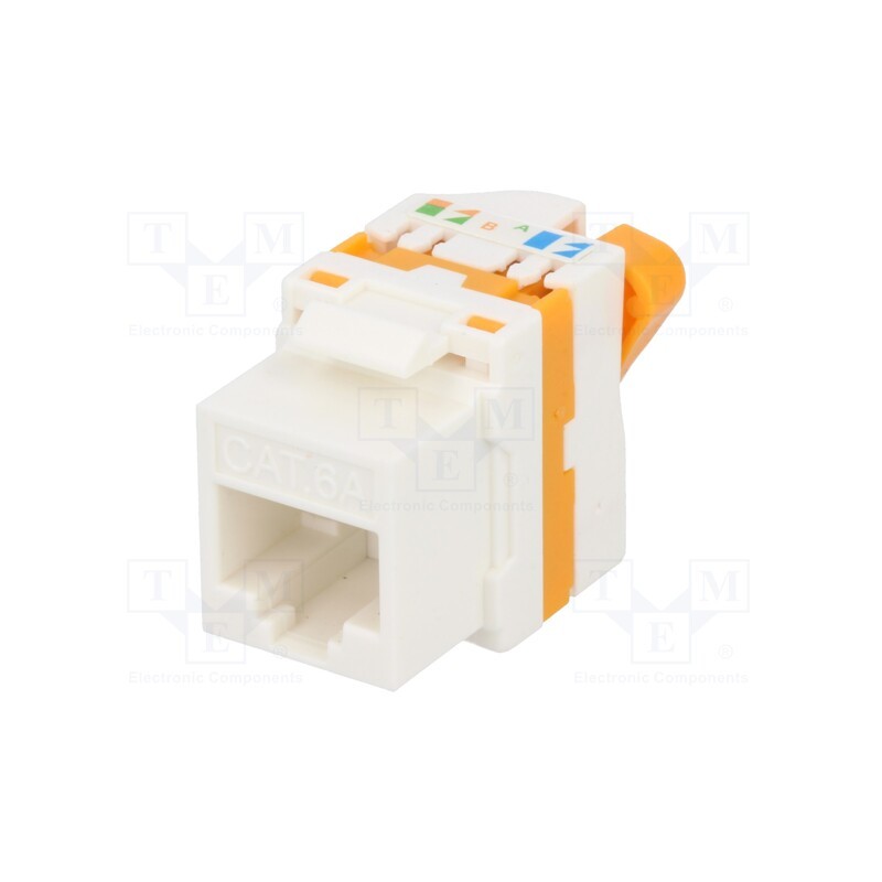 1 pcs x KEYSTONE - 946 - Socket, RJ45, PIN: 8, Keystone, Layout: 8p8c, IDC, angled 90°