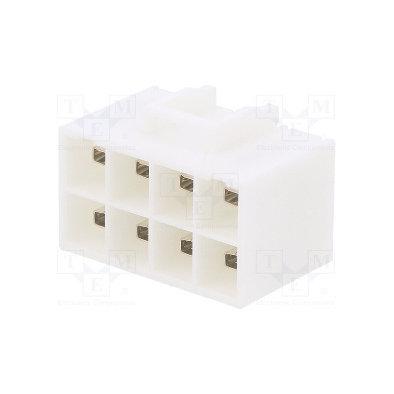 1 pcs x JST - B08P-VL - Socket, wire-board, male, PIN: 8, on PCBs, Plating: tinned, 6.2mm