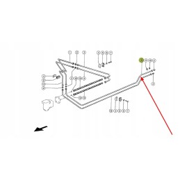 697850 0 steering oil pipe