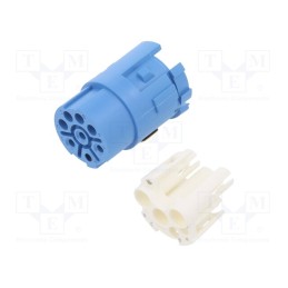 1 pcs x HUMMEL - 7084943122 - Connector: M23, contact insert, PIN: 8(4+4), female, for cable