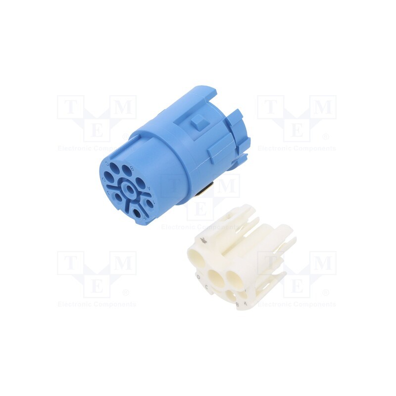 1 pcs x HUMMEL - 7084943122 - Connector: M23, contact insert, PIN: 8(4+4), female, for cable