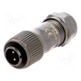 1 pcs x WEIPU - ST1210/P2 - Plug, ST12, male, PIN: 2, IP67, 5÷8mm, 13A, soldering, for cable, 250V